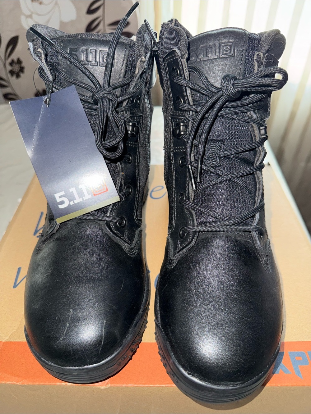 5.11 Tactical Black Leather & Fabric Boots